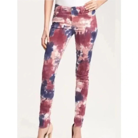 Paige Colorful Verdugo Ultra Skinny Tie Dye Jeans, sz 29 - Picture 1 of 10